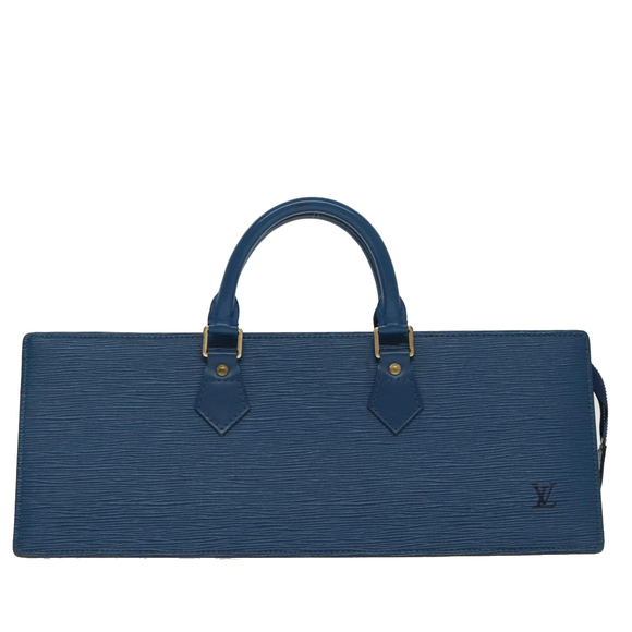 LOUIS VUITTON Epi Sac Triangle Hand Bag Blue M52095 LV Auth 96139 - Picture 13 of 16